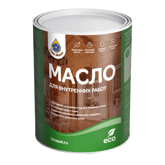 Масло "Семь масел" для внутренних работ 0,9л *