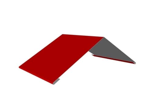 Конёк плоский вишнёвый 150х150х2000 мм RAL 3005 *