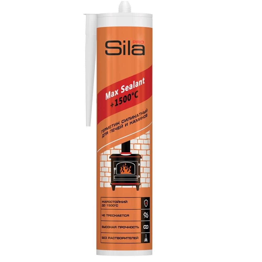 Герметик для печей Sila PRO Max Sealant,1500, 280мл
