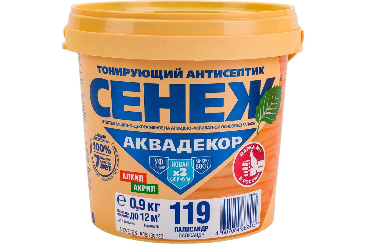 119(палисандр)-0,9 кг-СЕНЕЖ АКВАДЕКОР
