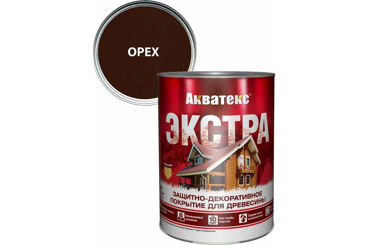 Пропитка для дерева Акватекс-Экстра  0,8л орех