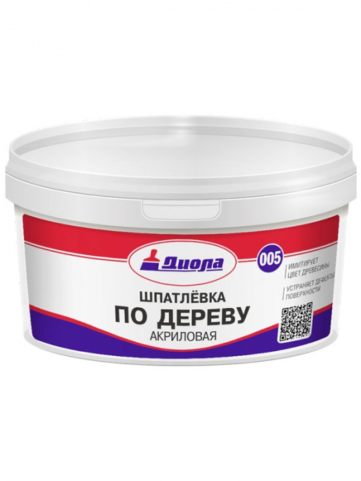 Шпатлевка по дереву Д-005 (белая) 0,5 кг