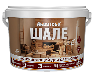 Лак тонирующий Акватекс ШАЛЕ 0,9 кг дуб