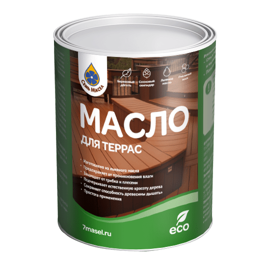 Масло "Семь масел" для террас 0,9л