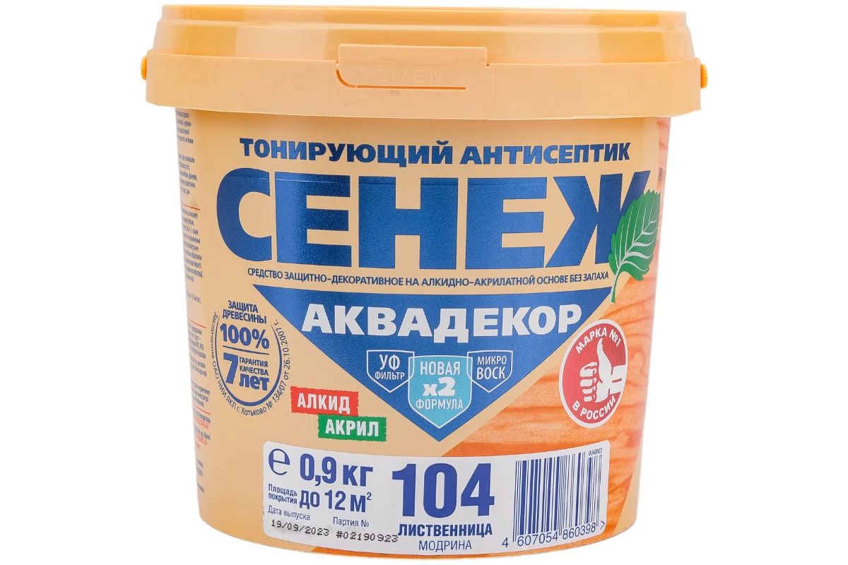 104(лиственница)-0,9 кг-СЕНЕЖ АКВАДЕКОР