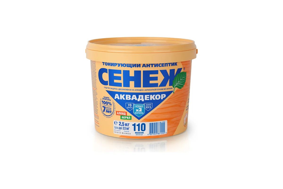 110(махагон)-2,5 кг-СЕНЕЖ АКВАДЕКОР