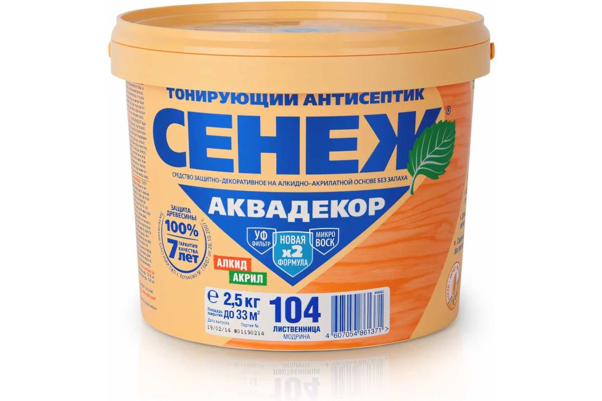 104(лиственница)-2,5 кг-СЕНЕЖ АКВАДЕКОР