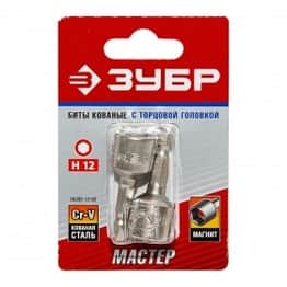 Бита кованная (E 1/4"; 12х45 мм) Зубр *