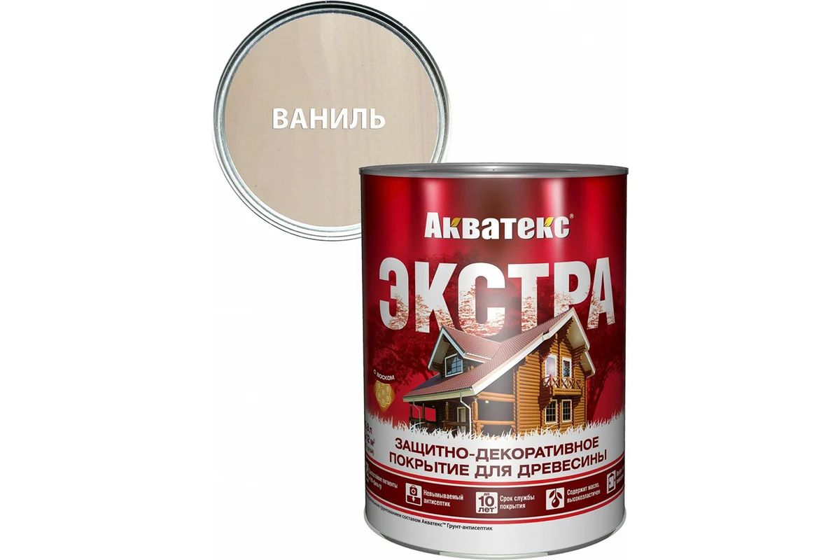 Пропитка для дерева Акватекс-Экстра  0,8л ваниль *
